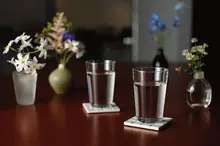シンプルデザインの陶器コースター【三色・日本製・テーブルウェア用】