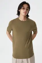 極上の柔らかさメリノウール軽やかクルーネックニットTシャツ