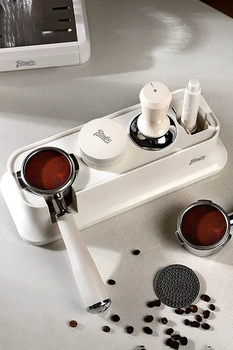 コーヒー粉圧縮器具【三点セット・イタリアンスタイル・直径対応】（セットアップ対応）