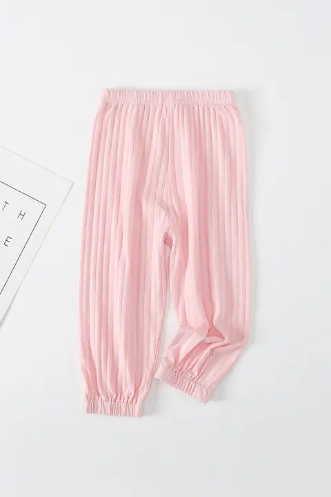 女児用メッシュ柄夏用蚊除けパンツ【軽量・カジュアル・ルーズフィット】（セットアップ対応）