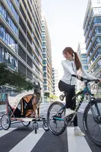 中大型犬用折りたたみペット電動トレーラー【アウトドア・自転車用】
