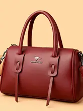 本革製 ラウンドシェイプバッグ【大容量・ハンドル付き・ショルダー対��応】