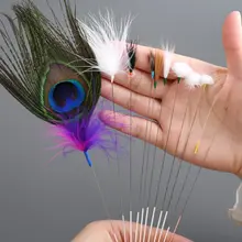 プロフェッショナル耳かき用シルバー針白鹅绒耳かき棒【単品】