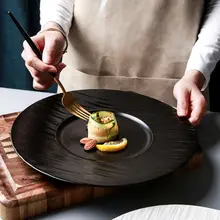 北欧デザイン 磁器製 ステーキプレート【家庭用・西洋式朝食用・プレート皿】