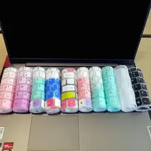 ノートパソコン用キーボードカバー【白鹅绒・防塵・透明・カラフルデザイン】