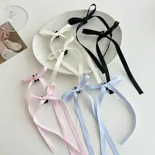 リボンデザインのヘアクリップ【古風な髪飾り・横型・小型】