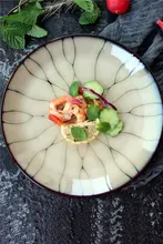 高級和風窯変釉陶器の寿司皿【飲食店用・多用途・美しいデザイン】
