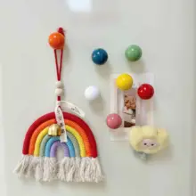 磁石付き陶器フック【キッチン用・丸型・強力吸着・リビングや玄関の装飾に最適】