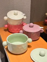 耐熱陶器製の大容量豚脂保管容器【蓋付き・調味料や辣椒油用】