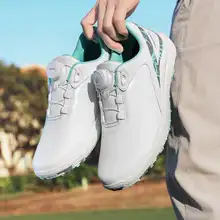 男性用ノブバックル式 ゴルフボール シューズ