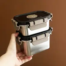 食品用304ステンレス製ミニ密閉弁当箱【雑穀用・持ち運び便利・フルーツ用】