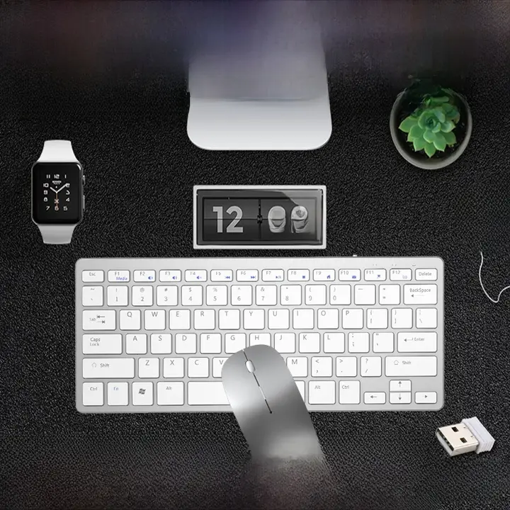 ワイヤレスキーボードマウスセット デスクトップノートパソコン 家庭用オフィスゲーム 静音