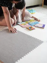 カット可能な防滑ショートパイルのフロアマット【リビング・寝室用・厚手・子供用】