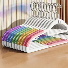 虹色ハンガー【収納に最適・滑り止め付き・部屋用】