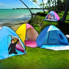 アウトドア ビーチテント【防紫外線・自動展開・携帯便利・釣り用・子供向け】