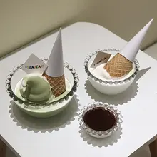 パールエッジガラス製朝食ボウル【フルーツサラダ・アイスクリーム・ヨーグルト用】