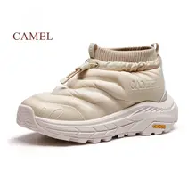 Camel スノーブーツ レディース メンズ 裏起毛 厚底 防水 滑り止め 防寒 アウトドア 冬