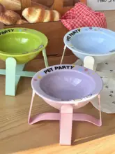 ペット用カラフル陶器ボウル【猫用・犬用・栄養満点・アニメーションデザイン】