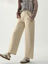 おしゃれで使いやすい春用スリムフィットデニムパンツ【杏色・レディース・ストレート】