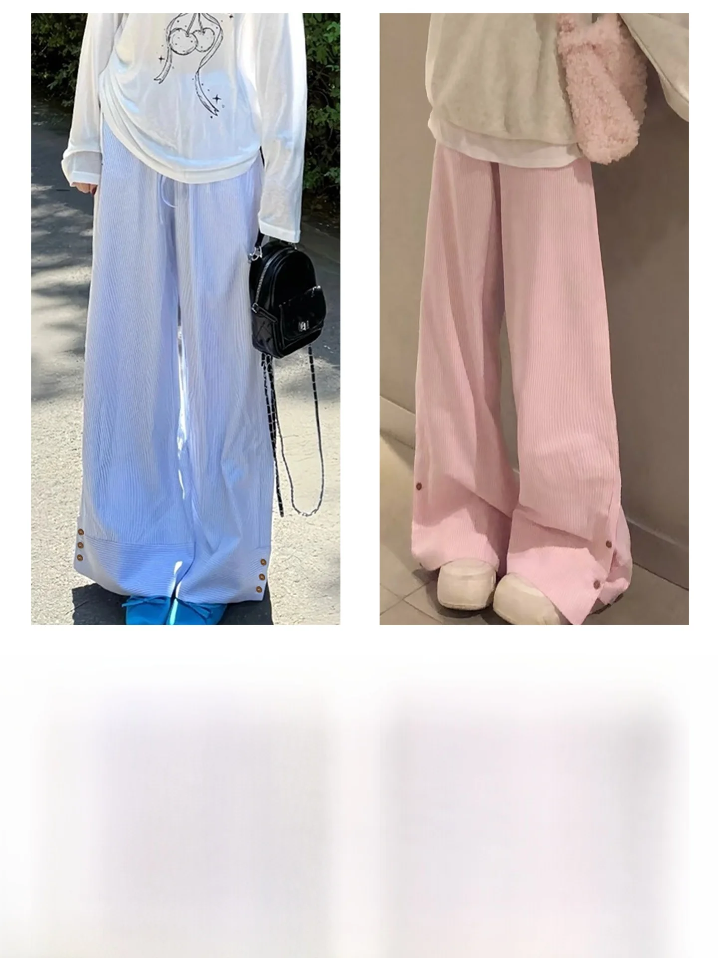 涼しい ズボン で夏を過ごすには？ピンクのレトロストライプワイドパンツが解決する3つの理由