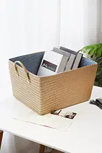 防水仕様の大容量収納バスケット【プラスチック製・日本風ポップデザイン・衣類やおもちゃ用】（セットアップ対応）
