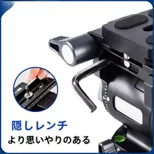 小型金属液圧雲台【横撮影・縦撮影対応・ポータブルデザイン・ミラーレスカメラ用】