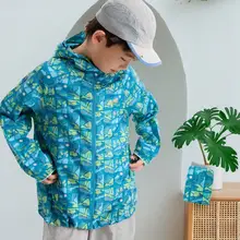 夏用子供用 日焼け防止フード付きジャケット【男女兼用・軽量・アウトドア・カジュアル】