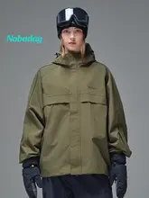 NOBADAY 男女兼用防風防水仕様のウィンタースキーウェア【耐摩耗・スノーボードパンツ・ジャケット付】【セットアップ対応】