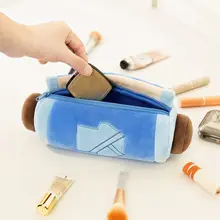 筆箱 ロールタイプ ペンケース モコモコ 大容量 キュート 収納ポーチ