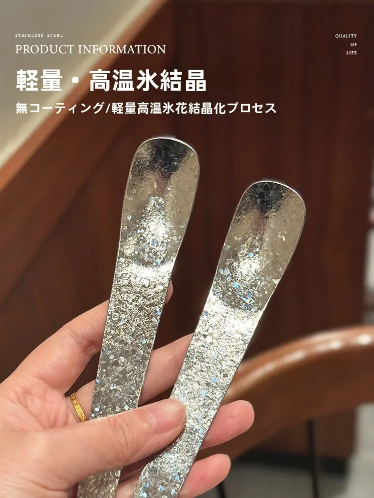 高級チタンスプーン：ヨーグルト・餃子・朝食に最適な長寿命使い捨て不可の純チタンスプーン