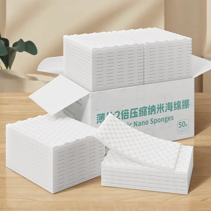 使い捨てナノスポンジブロック【キッチン用・吸水・掃除用・マジックタオル】