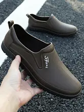 冬用 メンズ低筒レインシューズ【防滑・防水・耐磨耗・作業用】