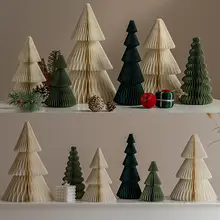 クリスマスツリー装飾品【卓上用・折り紙風デザイン】