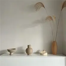 粗陶の粒状花瓶【シンプルな侘び寂びスタイル・インテリア装飾用・復古デザイン】