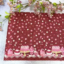 可愛いプリントのBJDドール用布地【手作りDIY・ペット服飾用】