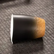 大号 粗陶製 煎茶用フィルター付き公道杯【家庭用・オフィス用・茶具アクセサリー】