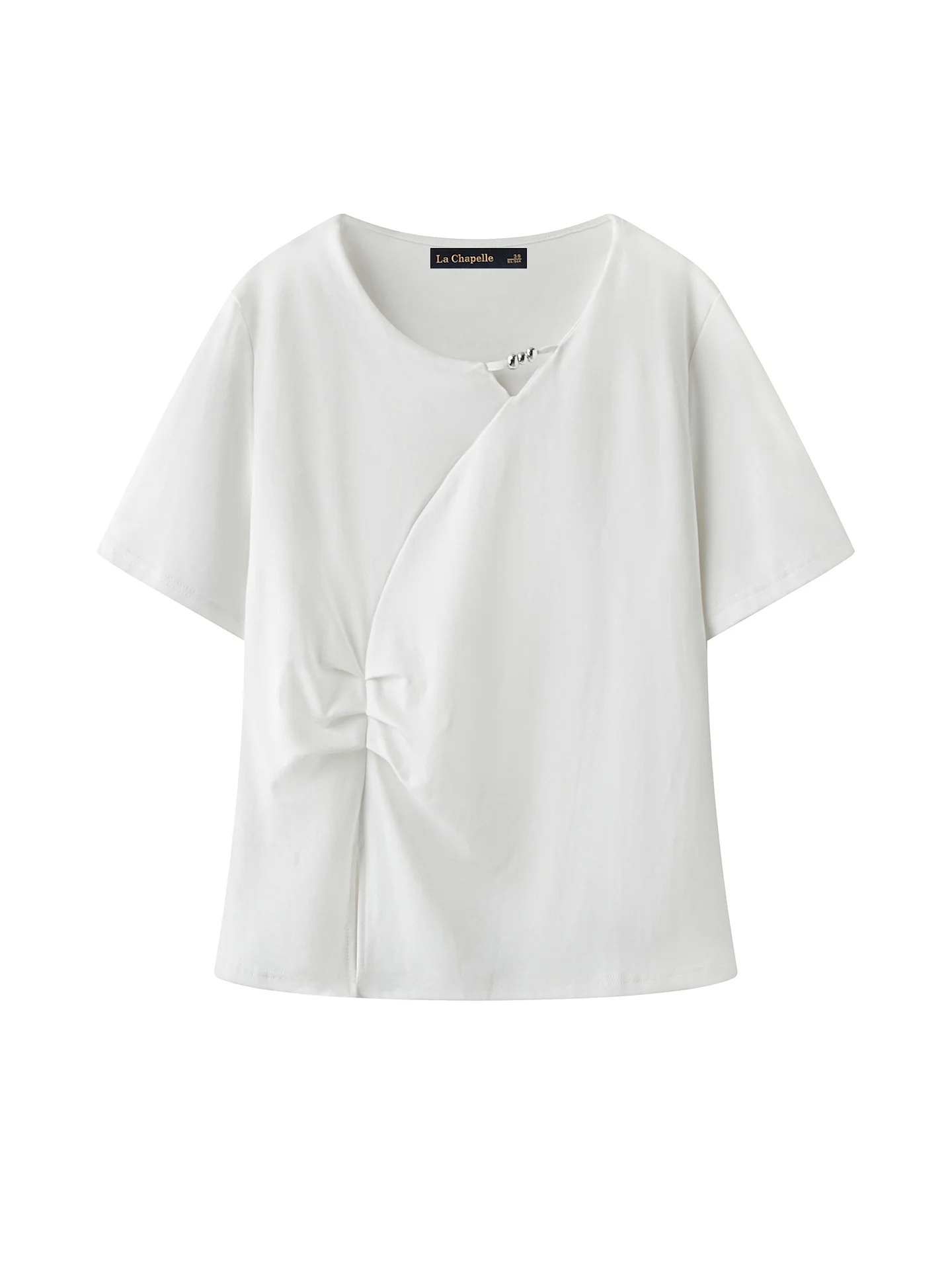 デザイン性が光る！フランス風サイドスリット半袖Tシャツは夏の涼しさを実現するか？