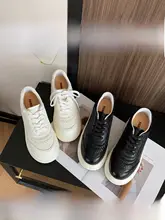 厚底小白靴【レディース・カジュアル・真皮・秋季】