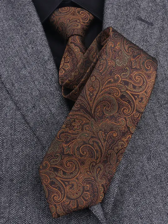 シルクハンドメイド メンズネクタイ【ビジネス・レトロデザイン】