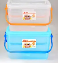 持ち運びに便利なプラスチック収納ボックス【整理用・家庭用・多目的】
