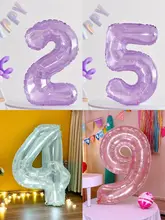 果糖ゼリー風クリスタルカラーナンバー風船【誕生日パーティー装飾・子供用撮影小道具】