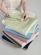 ルーベンスデザインのリネン風ベッドカバー【夏用・涼感・シンプルカラー・三点セ ット（セットアップ対応）】