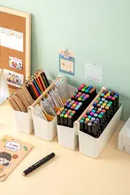 子供用大容量ペンスタンド【水彩筆・クレヨン・マーカー・文房具収納】