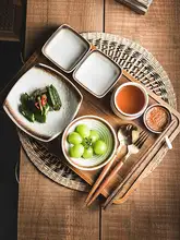 一人用 食器セット トレイ付き 釉薬下彩 家庭用 朝食 産後