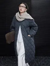 moment 深灰色 中長丈 ウールダウンコート レディース【秋冬用・高級感・オシャレデザイン】