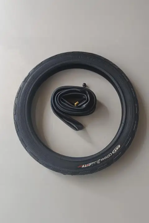 14インチ折り畳み子供用自転車用タイヤ【外胎・内胎付き】