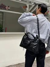 個性的なハンドバッグ【男女兼用・アシンメトリックデザイン・ショルダー・街頭スタイル】