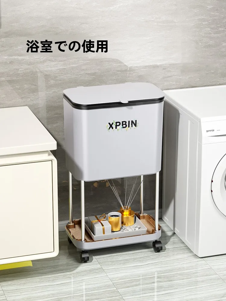 キッチン卓上ゴミ箱：高級感と大容量を兼ね備えた隙間用ゴミ箱の実用性