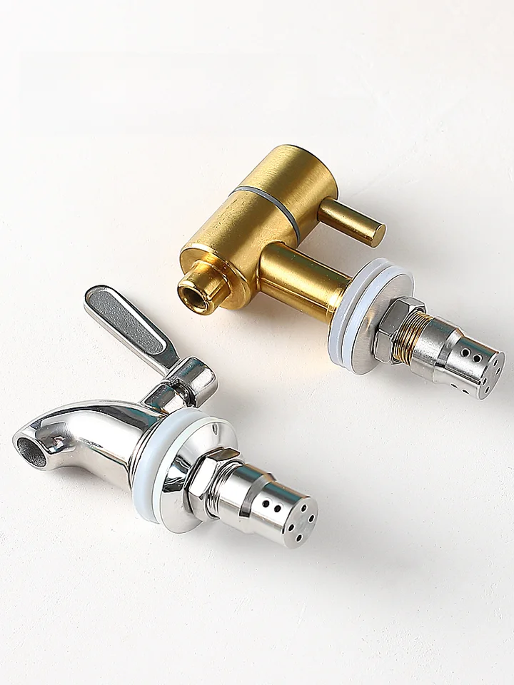 304ステンレス製キッチン用吐水栓【防飛沫・多機能・冷水用・ジュースサーバー付き】