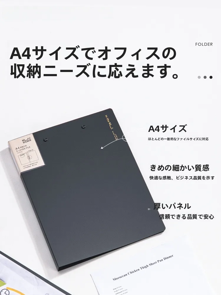 多色展開のファイルフォルダー：ダブル強力クリップでオフィス整理を実現